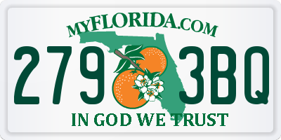 FL license plate 2793BQ
