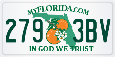 FL license plate 2793BV