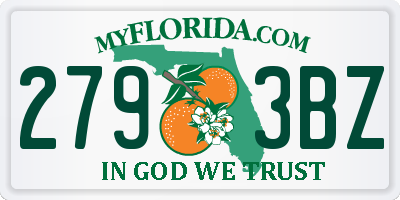 FL license plate 2793BZ