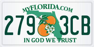 FL license plate 2793CB
