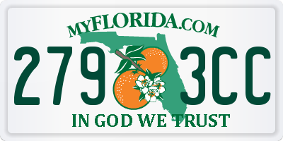 FL license plate 2793CC