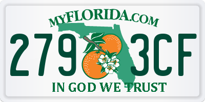 FL license plate 2793CF