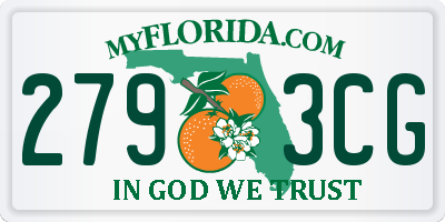 FL license plate 2793CG