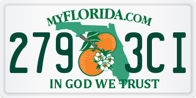 FL license plate 2793CI