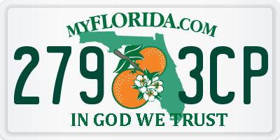 FL license plate 2793CP