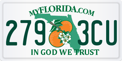 FL license plate 2793CU