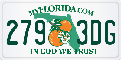 FL license plate 2793DG