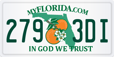FL license plate 2793DI