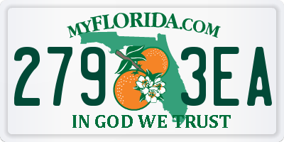 FL license plate 2793EA