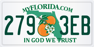 FL license plate 2793EB