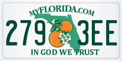 FL license plate 2793EE