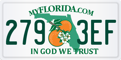 FL license plate 2793EF