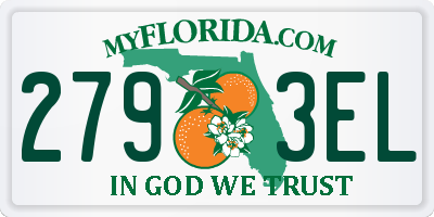 FL license plate 2793EL
