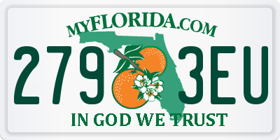 FL license plate 2793EU