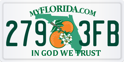 FL license plate 2793FB