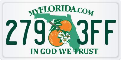 FL license plate 2793FF