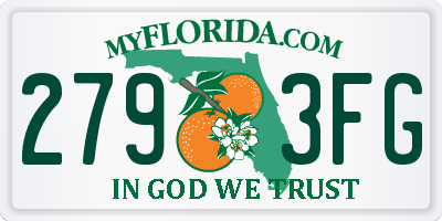 FL license plate 2793FG