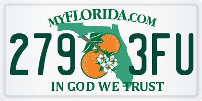 FL license plate 2793FU
