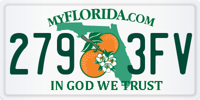 FL license plate 2793FV
