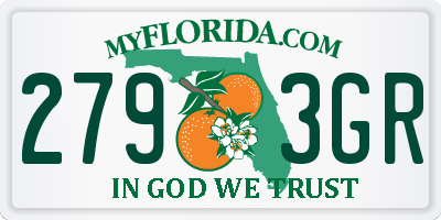 FL license plate 2793GR