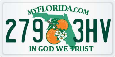 FL license plate 2793HV