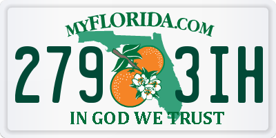 FL license plate 2793IH