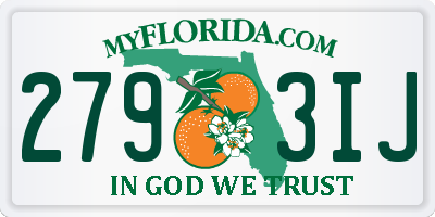 FL license plate 2793IJ