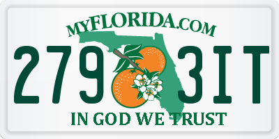 FL license plate 2793IT
