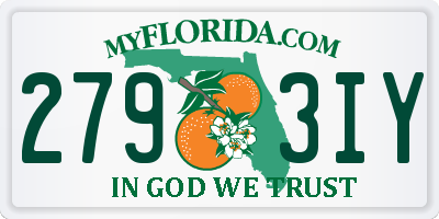 FL license plate 2793IY