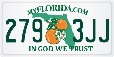 FL license plate 2793JJ