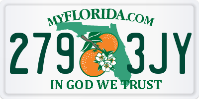 FL license plate 2793JY