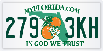 FL license plate 2793KH