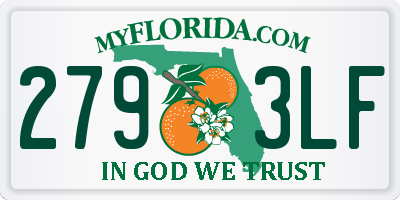 FL license plate 2793LF