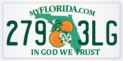 FL license plate 2793LG