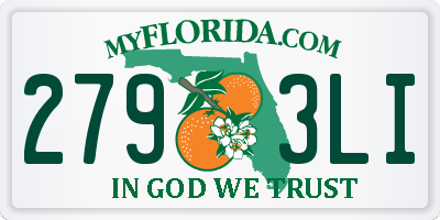 FL license plate 2793LI