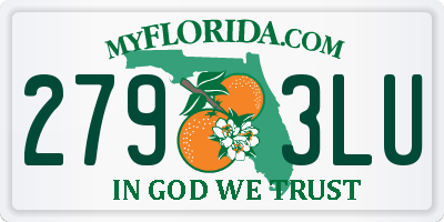 FL license plate 2793LU