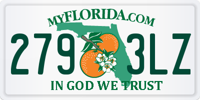 FL license plate 2793LZ