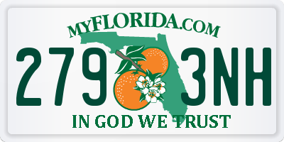 FL license plate 2793NH