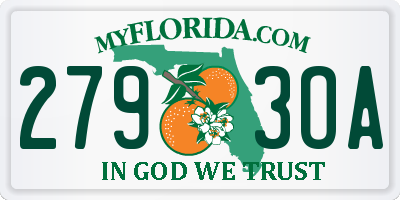 FL license plate 2793OA