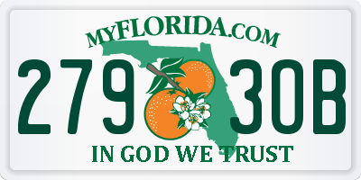 FL license plate 2793OB