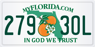 FL license plate 2793OL