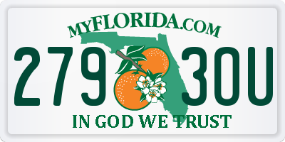 FL license plate 2793OU