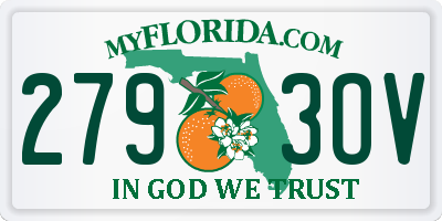 FL license plate 2793OV