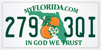 FL license plate 2793QI