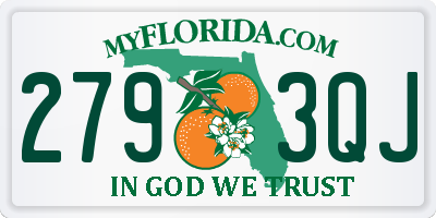 FL license plate 2793QJ