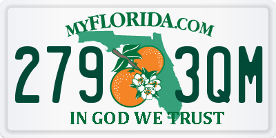 FL license plate 2793QM