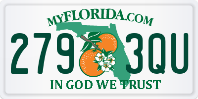FL license plate 2793QU