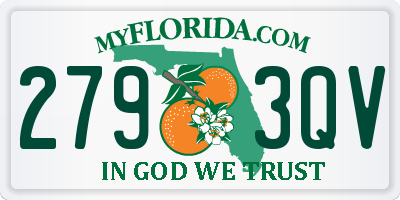FL license plate 2793QV