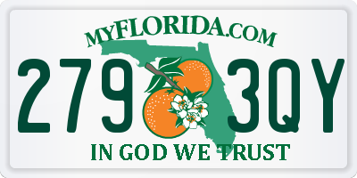 FL license plate 2793QY