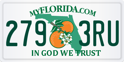 FL license plate 2793RU